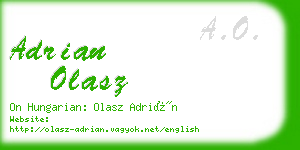 adrian olasz business card